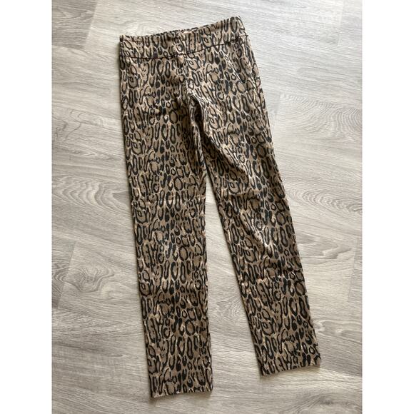 Krazy Larry size 2 animal print womens pants - Picture 1 of 4